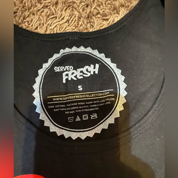 Served Fresh Black Lebron Heart Tank top - Picture 2 of 2